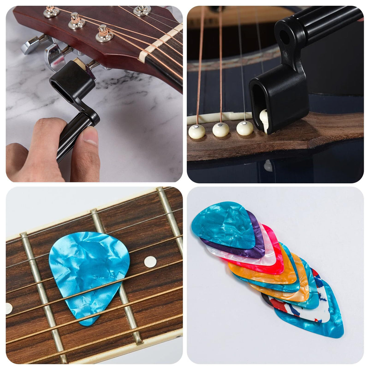 Guitar Care Kit] 31pcs Guitar Care Kit with Cleaning Repair Luthier Setup Tools - product gallery image 3