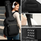 Guitar Gig Bag with Metal, Inch Acoustic Backpack Thick Padding Universal - product gallery image 3