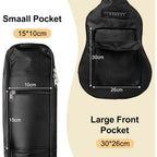 Guitar Gig Bag with Metal, Inch Acoustic Backpack Thick Padding Universal - product gallery image 9