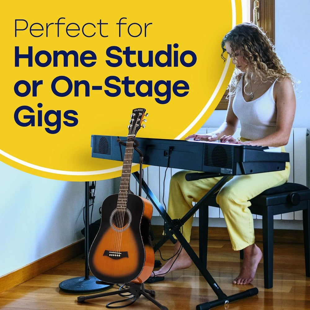 Guitar Stand with Foldable, Adjustable Height, Non-Slip, BO19BNMVFI - product gallery image 2