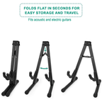 Guitar Stand with Foldable, Non-Slip, Freestanding, Metal - product gallery image 9