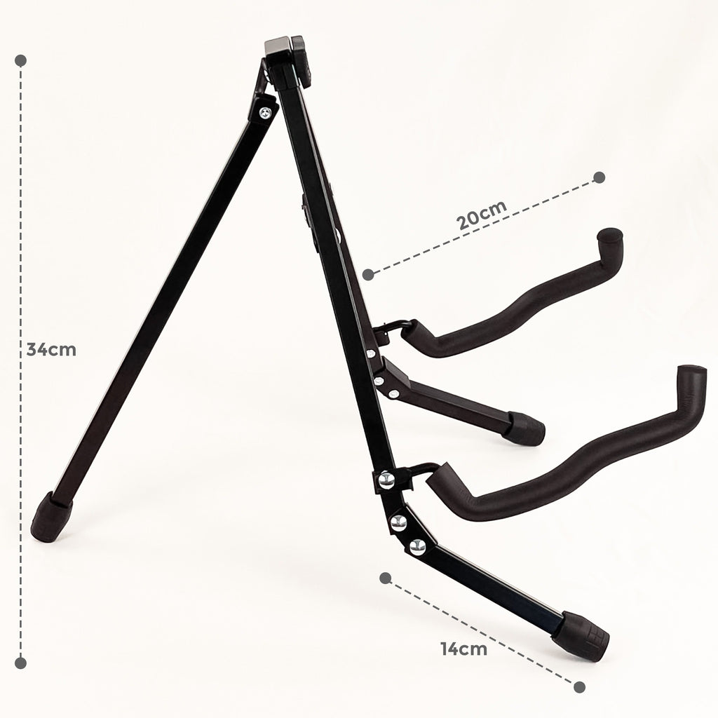 Guitar Stand with Space-Saving, Foldable, Non-Slip, Metal, Foldable Guitar Stand-A-Frame - product gallery image 12