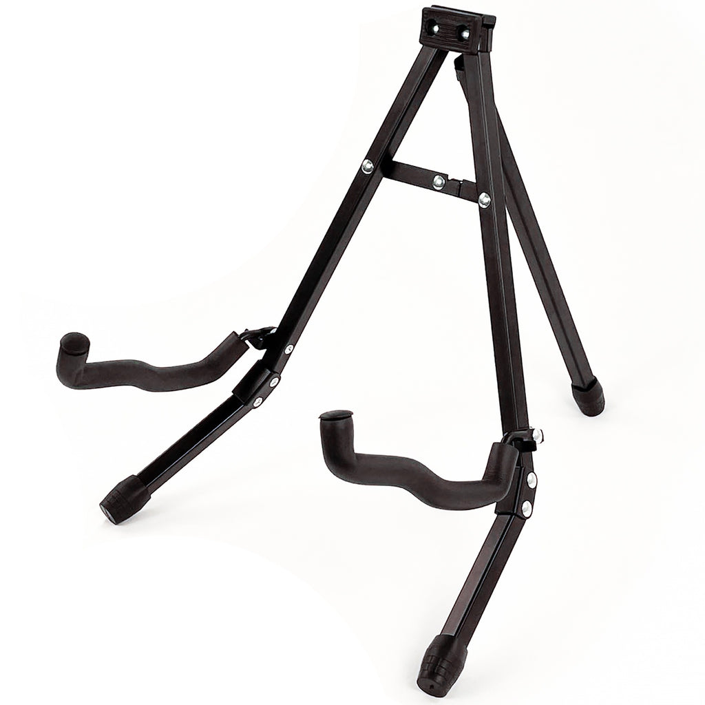Guitar Stand with Space-Saving, Foldable, Non-Slip, Metal, Foldable Guitar Stand-A-Frame