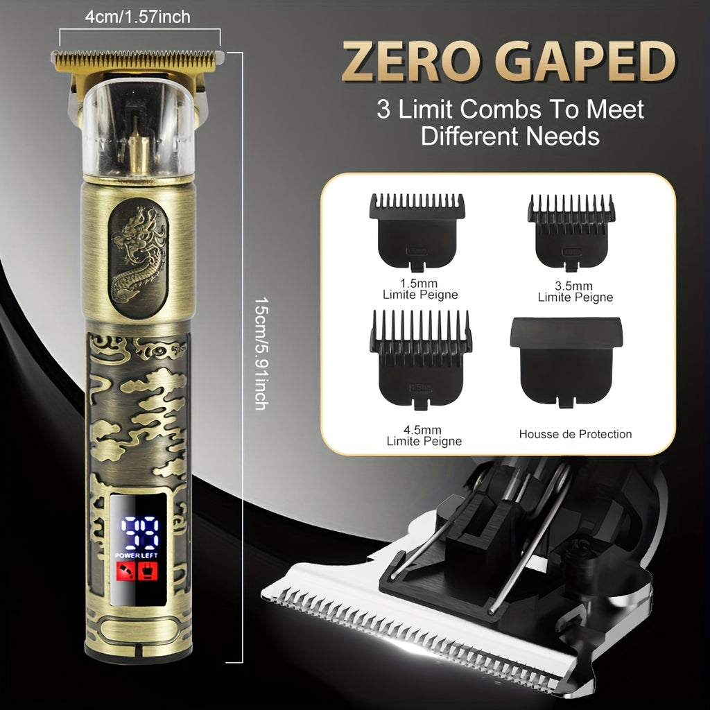 Hair Clipper Cordless Clippers LCD Display Zero Gap with Rechargeable - product gallery image 2