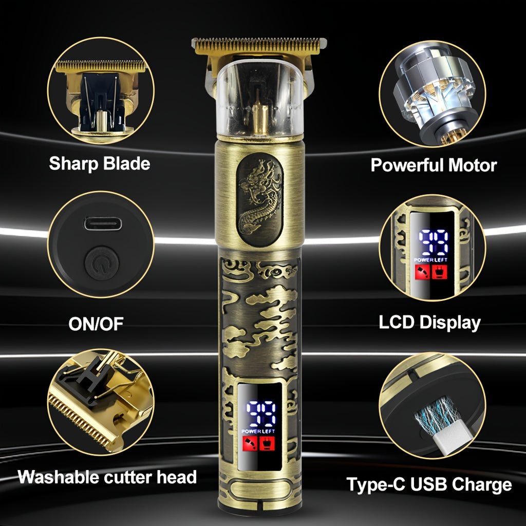 Hair Clipper Cordless Clippers LCD Display Zero Gap with Rechargeable - product gallery image 6