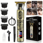 Hair Clipper Cordless Clippers LCD Display Zero Gap with Rechargeable