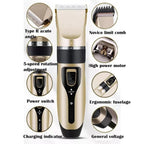 Hair Clipper Professional Cordless Clippers Trimmer Men with Non-Slip, Rechargeable - product gallery image 5