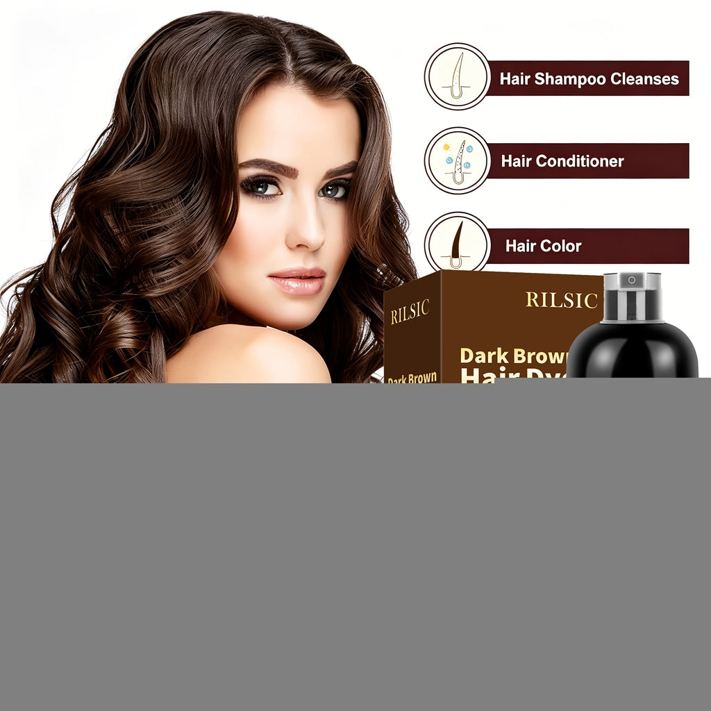 Hair Colour Shampoo Black 3-in-1 Kit with 500ml for hair, skin and beauty routines - product gallery image 6