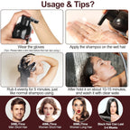 Hair Colour Shampoo Black 3-in-1 Kit with 500ml for hair, skin and beauty routines - product gallery image 9