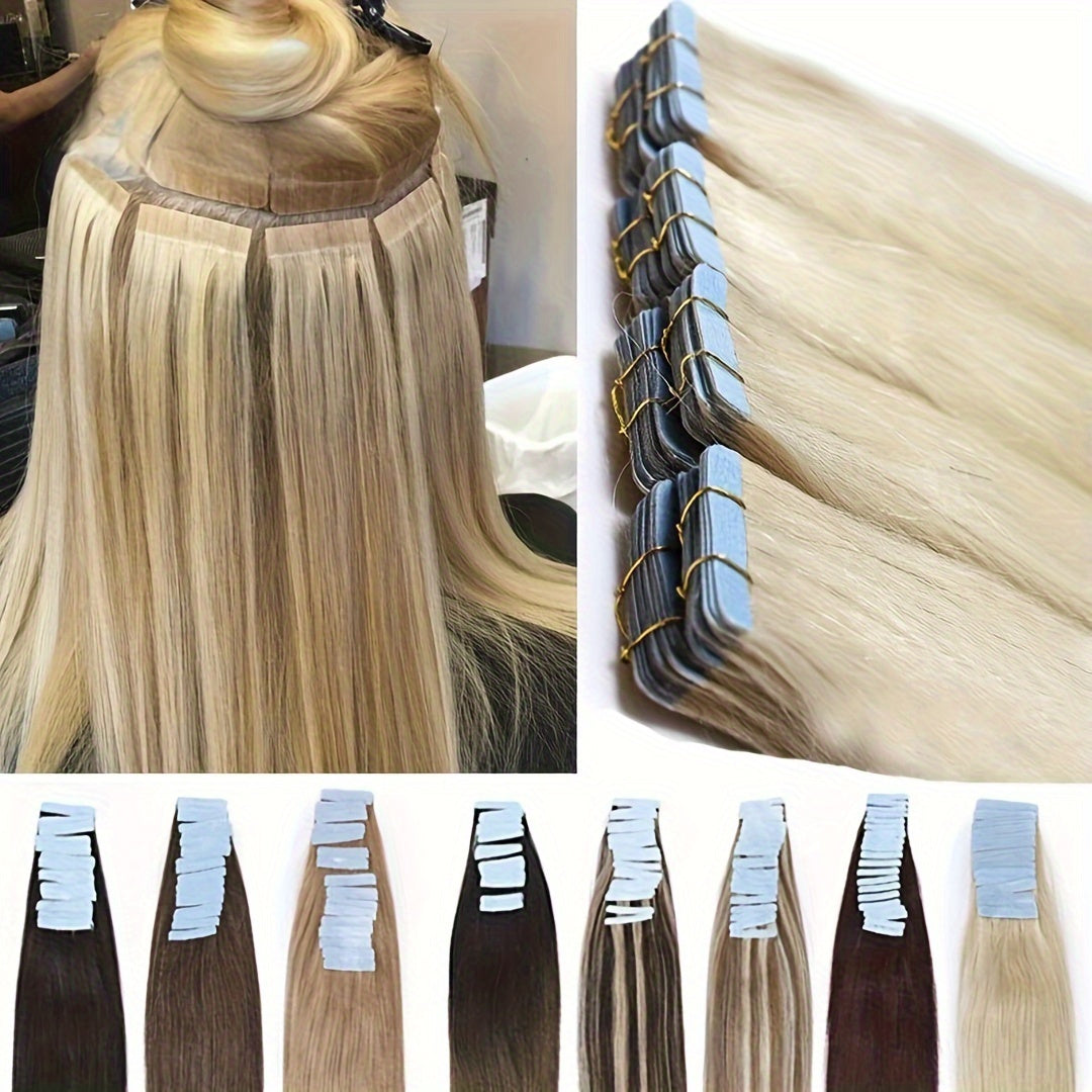 Hair Extension Brazilian Tape-In Human Extensions Density with 50g, 20pcs - product gallery image 2