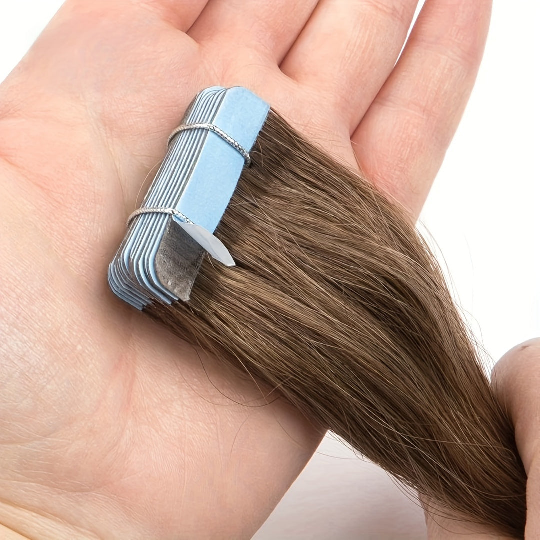 Hair Extension Brazilian Tape-In Human Extensions Density with 50g, 20pcs - product gallery image 5
