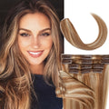 Hair Extension Remy Human Clip-In Extensions Piece Seamless with 50.8cm, 55.88cm - #12P613, 55.88cm option