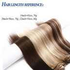 Hair Extension Remy Human Clip-In Extensions Piece Seamless with 50.8cm, 55.88cm - product gallery image 2