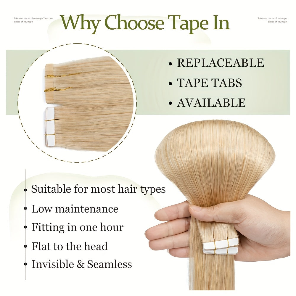 Hair Extension Tape In Human Extensions 20pcs Remy with 50g - product gallery image 15