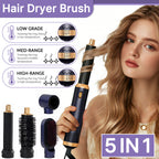 Hair Styling Tool 5-in-1 Hot Air Brush Dryer Brush with Ceramic - product gallery image 11