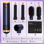 Hair Styling Tool 5-in-1 Hot Air Brush Dryer Brush with Ceramic - product gallery image 14