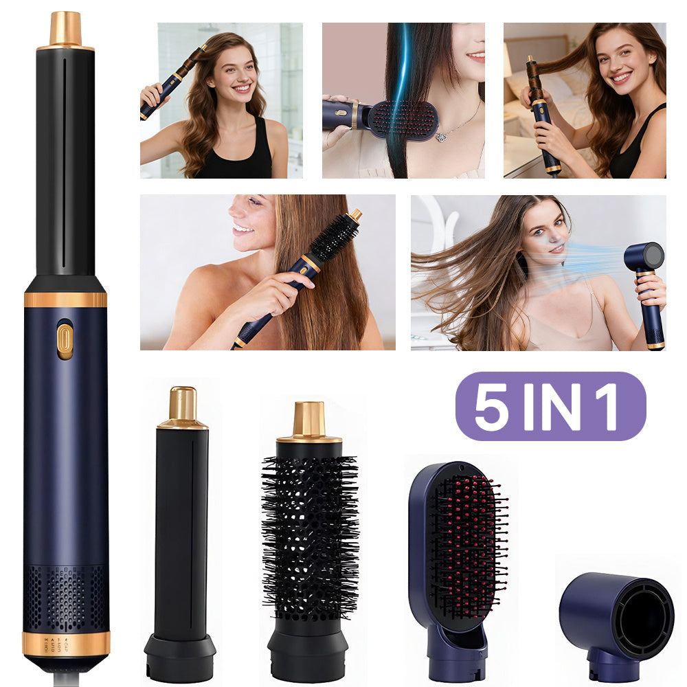 Hair Styling Tool 5-in-1 Hot Air Brush Dryer Brush with Ceramic - product gallery image 3