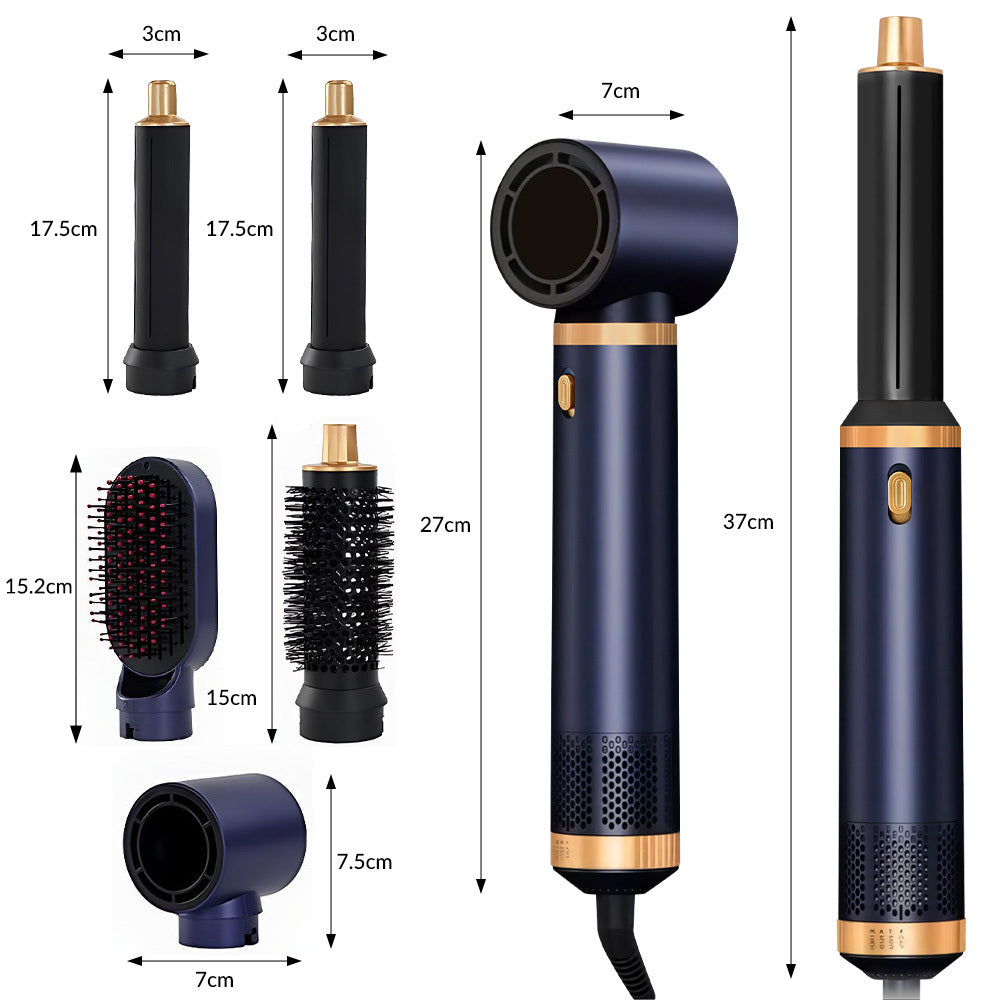 Hair Styling Tool 5-in-1 Hot Air Brush Dryer Brush with Ceramic - product gallery image 4