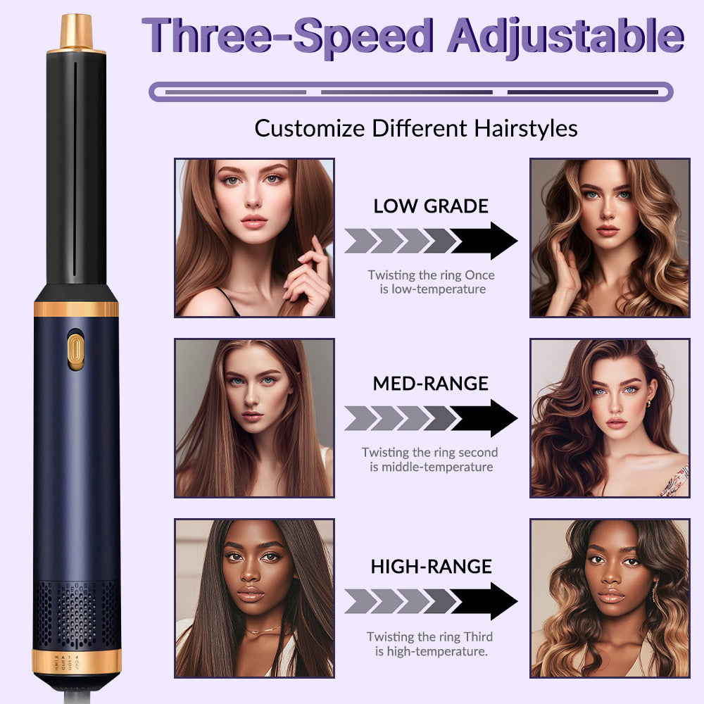 Hair Styling Tool 5-in-1 Hot Air Brush Dryer Brush with Ceramic - product gallery image 6
