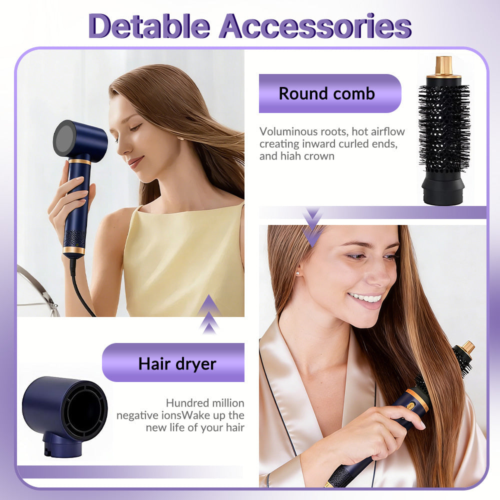 Hair Styling Tool 5-in-1 Hot Air Brush Dryer Brush with Ceramic - product gallery image 9