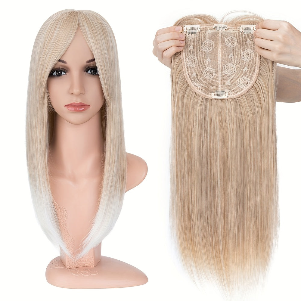 Hair Topper Bangs Women Thinning 45.72cm Clip-In 3D with 15.24cm - #27MT60/60A option