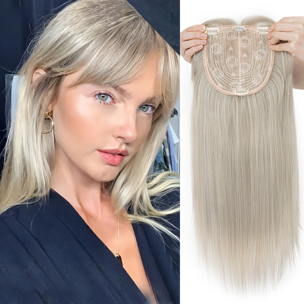 Hair Topper Bangs Women Thinning 45.72cm Clip-In 3D with 15.24cm - #88A/108A option