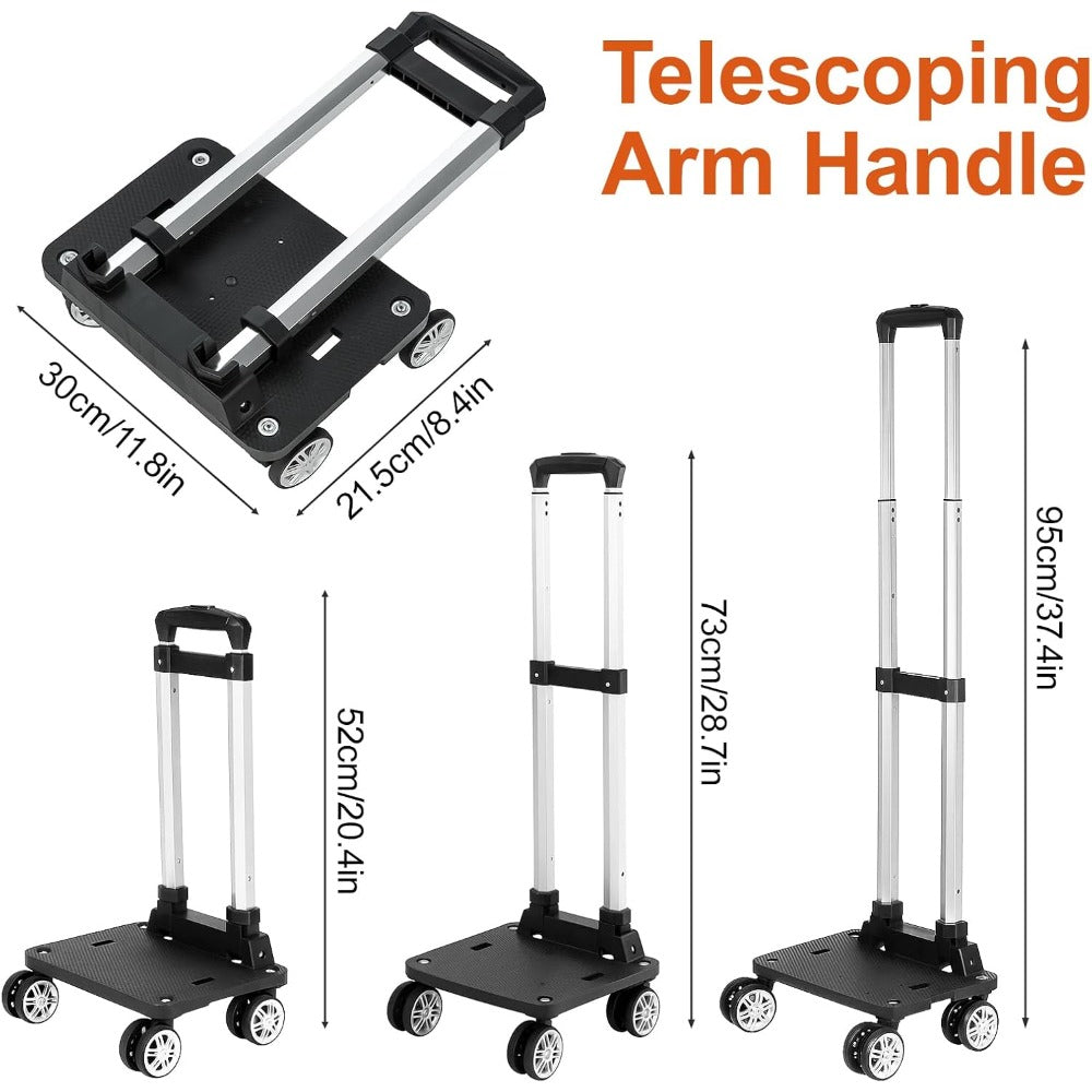 Hand Truck Trolley with Foldable, Adjustable Height, Non-Slip - product gallery image 10