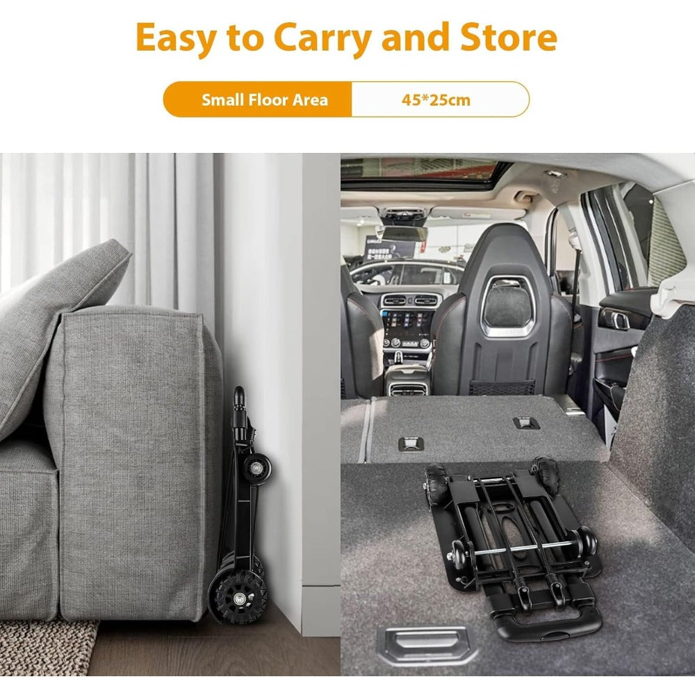 Hand Truck Trolley with Foldable, Adjustable Height, Non-Slip - product gallery image 3