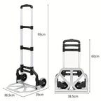 Hand Truck Trolley with Foldable, Adjustable Height, Wheels - product gallery image 2