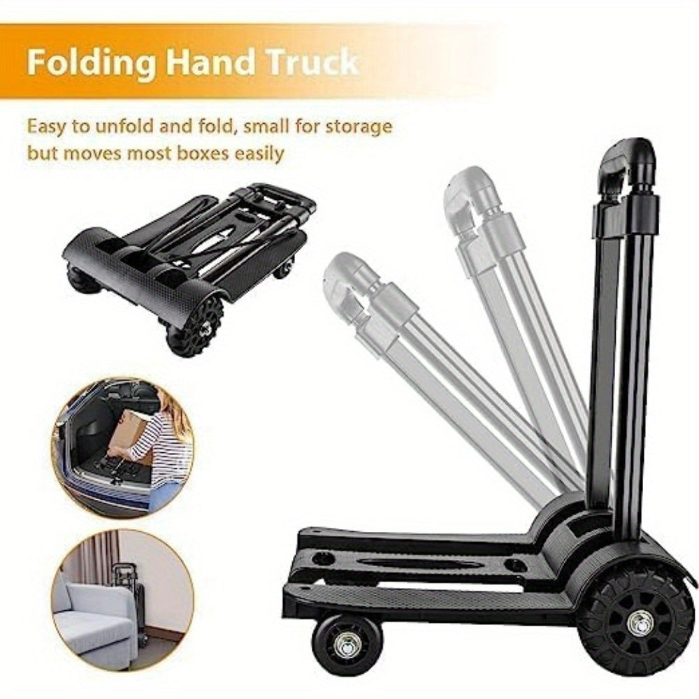 Hand Truck Trolley with Foldable, Telescopic Handle, Wheels - product gallery image 2