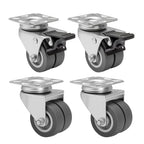 Hand Truck Trolley with Wheels, Lockable, 5.08 cm, Metal, 4pcs - product gallery image 10