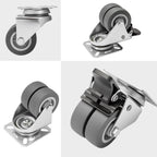 Hand Truck Trolley with Wheels, Lockable, 5.08 cm, Metal, 4pcs - product gallery image 14