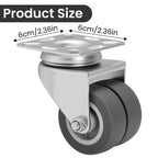 Hand Truck Trolley with Wheels, Lockable, 5.08 cm, Metal, 4pcs - product gallery image 4