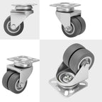 Hand Truck Trolley with Wheels, Lockable, 5.08 cm, Metal, 4pcs - product gallery image 5
