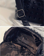 Handbag Black Studded Crossbody Bag Women Riveted for storage and organisation - product gallery image 5