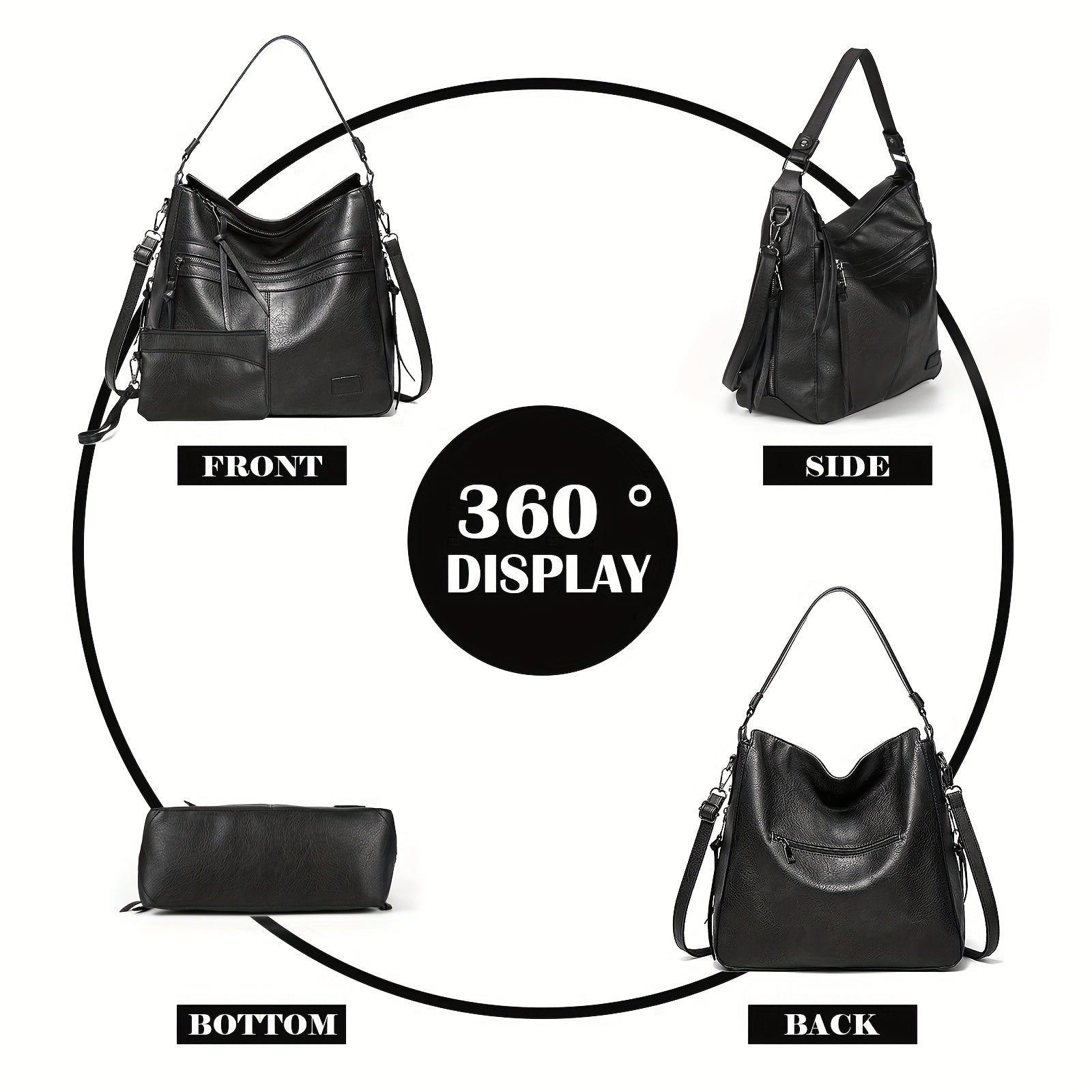 Handbag Convertible Tote Backpack Crossbody Strap for travel - product gallery image 2