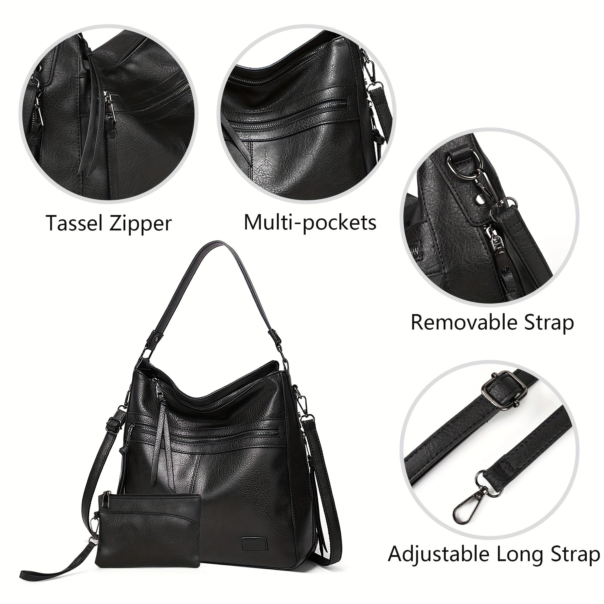 Handbag Convertible Tote Backpack Crossbody Strap for travel - product gallery image 7