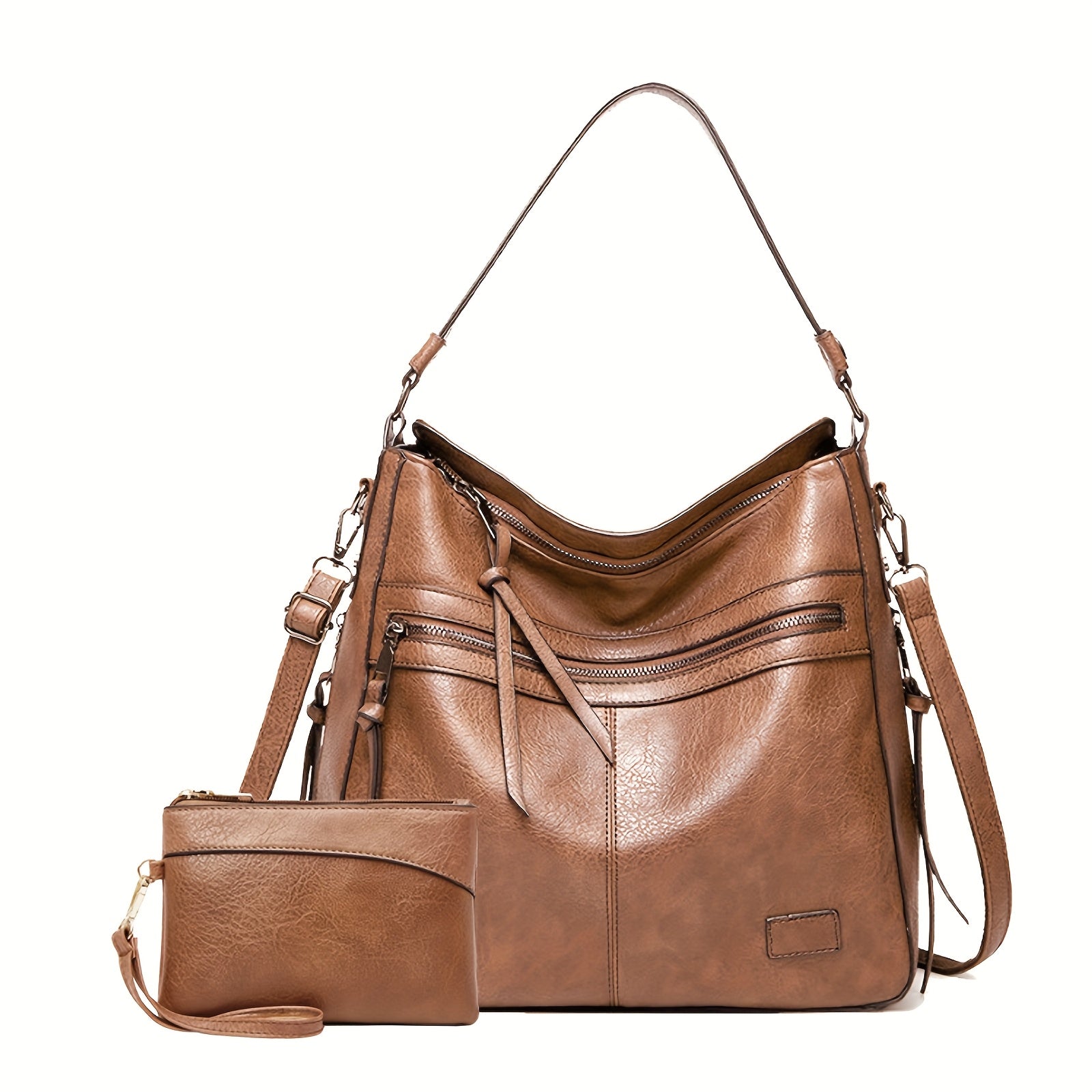 Handbag Convertible Tote Backpack Crossbody Strap for travel - KHAKI option