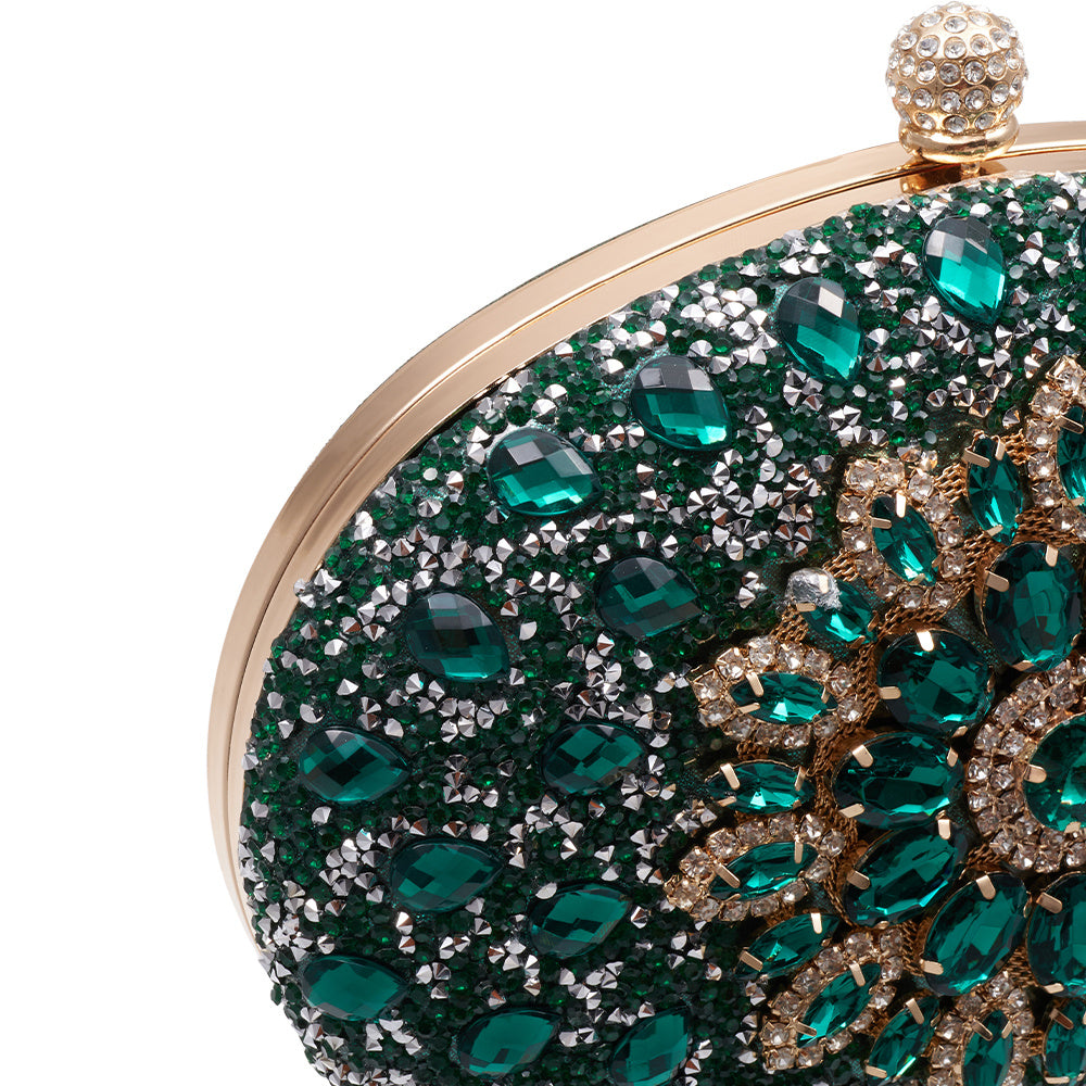 Handbag Crystal Evening Clutch Bag Women Sparkly with Metal - product gallery image 9