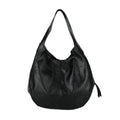 Handbag Large Capacity Women Shoulder Bag PU with Leather - Black option