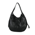 Handbag Large Capacity Women Shoulder Bag PU with Leather - Black option