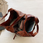 Handbag Large Capacity Women Shoulder Bag PU with Leather - product gallery image 4