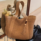 Handbag Large Capacity Woven Tote Bag Women for travel - product gallery image 3