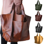 Handbag Large Retro PU Leather Shoulder Bag for travel