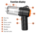Handheld Vacuum Cleaner with Rechargeable, 500ML for practical home use - product gallery image 15