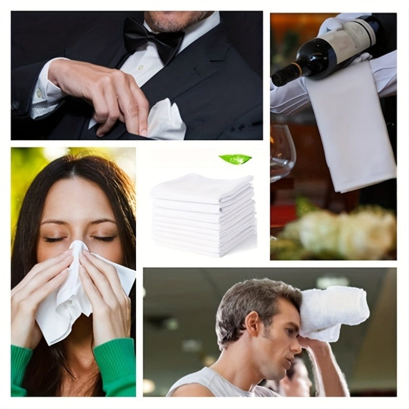Handkerchief with Foldable, Machine-Washable, Cotton, 15PCS - product gallery image 2