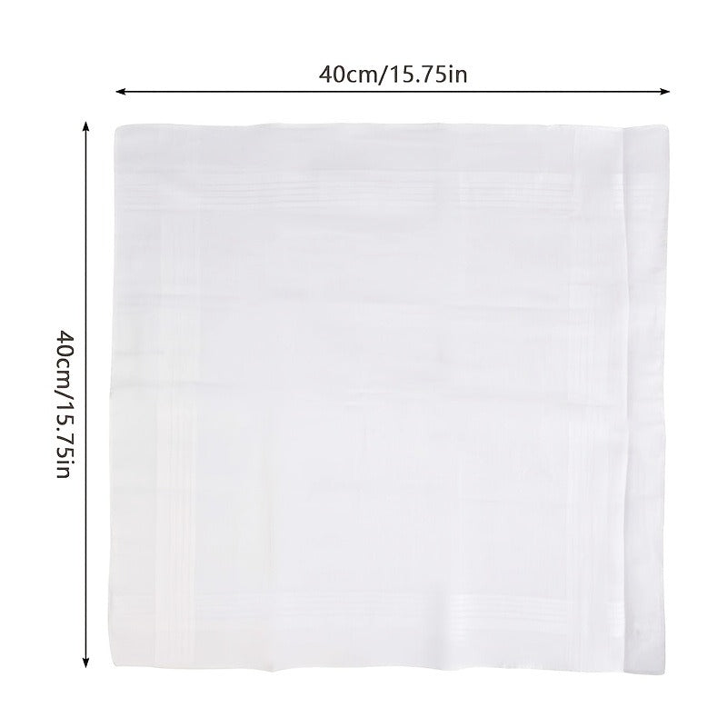 Handkerchief with Foldable, Machine-Washable, Cotton, 15PCS - product gallery image 7