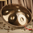 Handpan Drum with Stainless Steel, 9 Notes, 440Hz Minor Stainless Steel Notes Sound - product gallery image 2