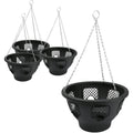 Hanging Basket with Freestanding, Plastic, 12 Inch Hanging Basket Set of 4