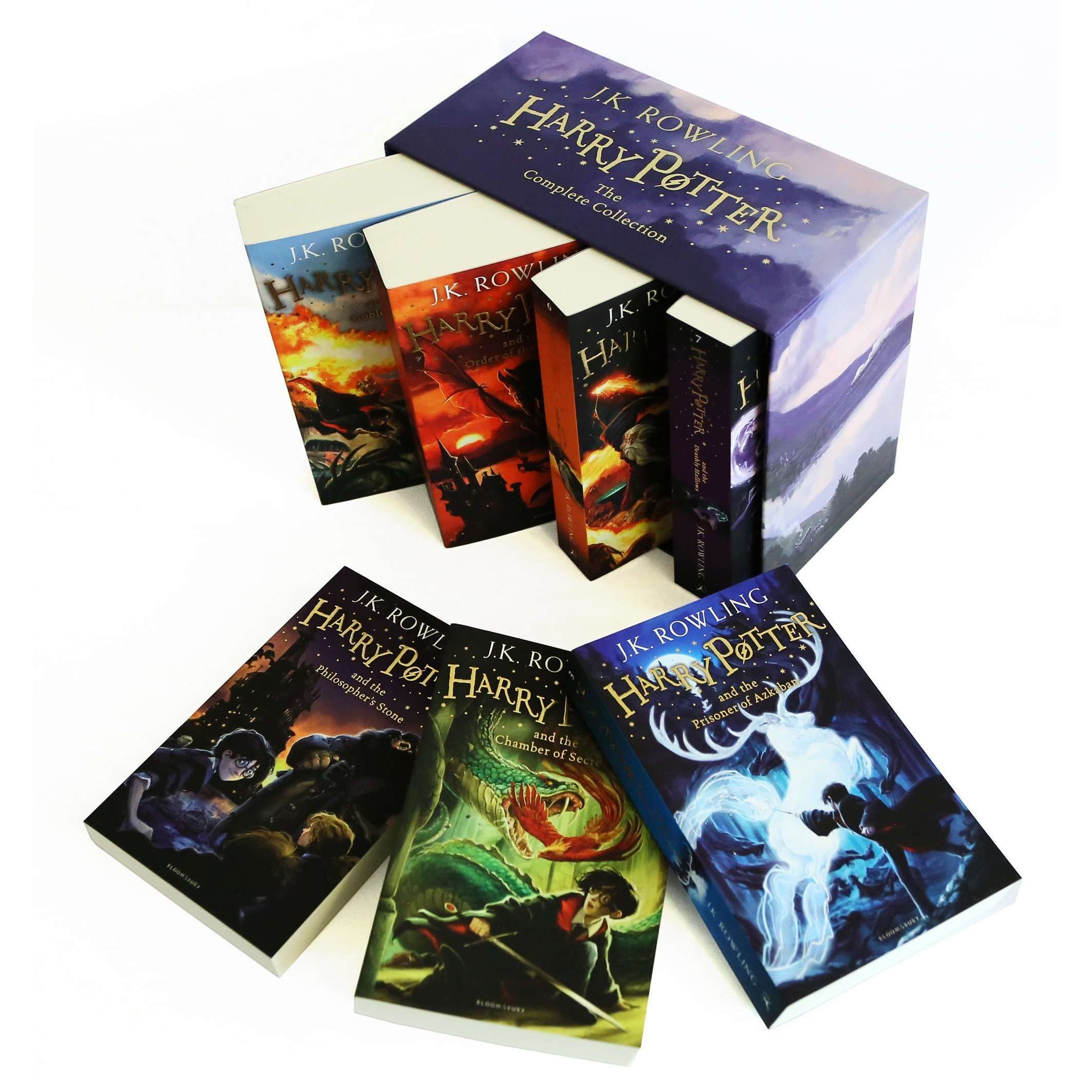 Harry Potter Complete 7-Book Paperback Box with 7-Book by J.K. Rowling Full Series - product gallery image 2